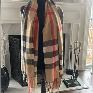 🆕 Large Cashmere Luxury Plaid Scarf